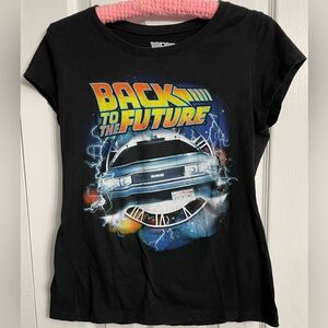 Back to the Future Black Graphic Tee